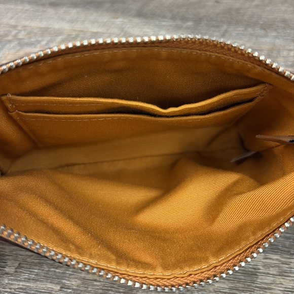 Coach Small Yellow Zip Around Wristlet Horse and Carriage Print - Picture 8 of 10